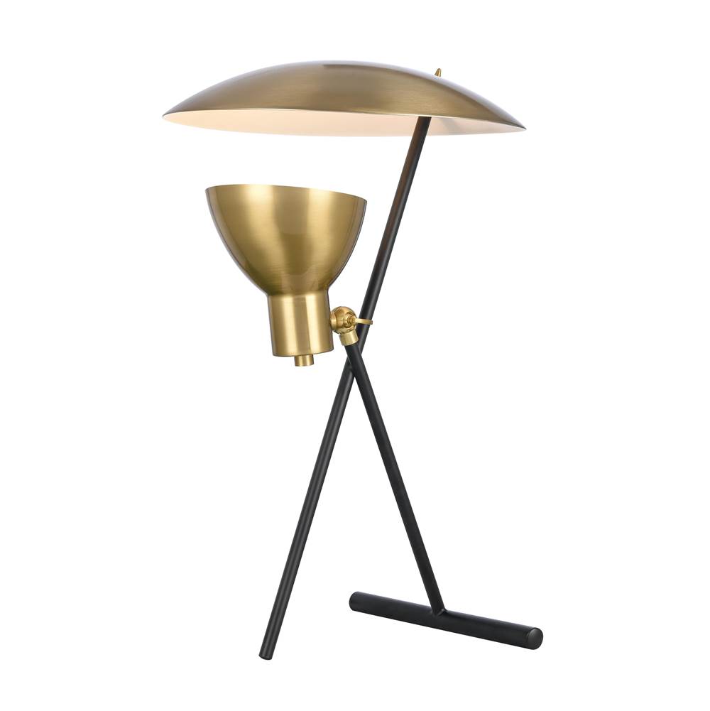 Elk Home Wyman Square 19'' High 1-Light Desk Lamp - Satin Gold