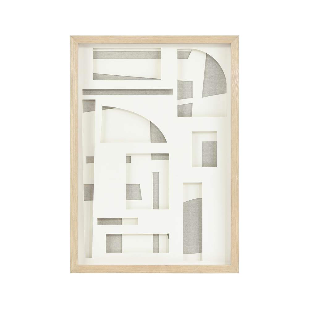 Elk Home Paper I Dimensional Wall Art - Neutral