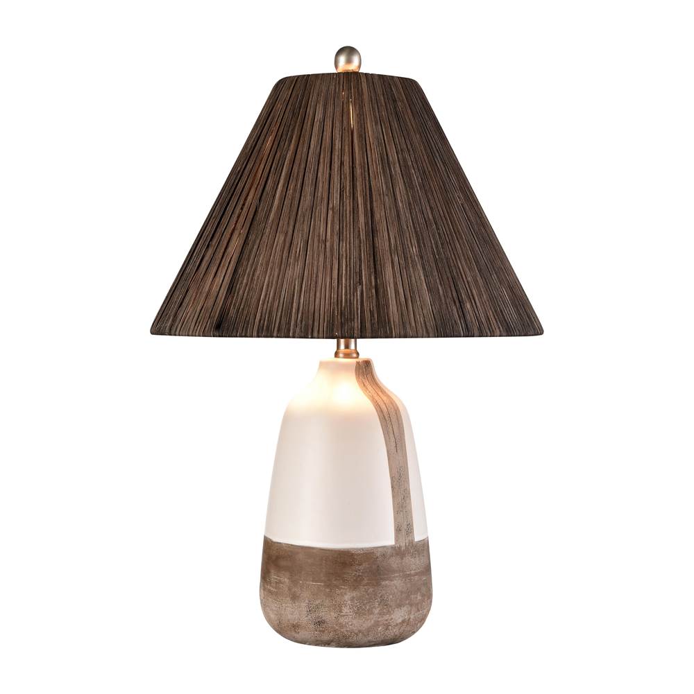 Elk Home Kirkover 26'' High 1-Light Table Lamp - White Glaze