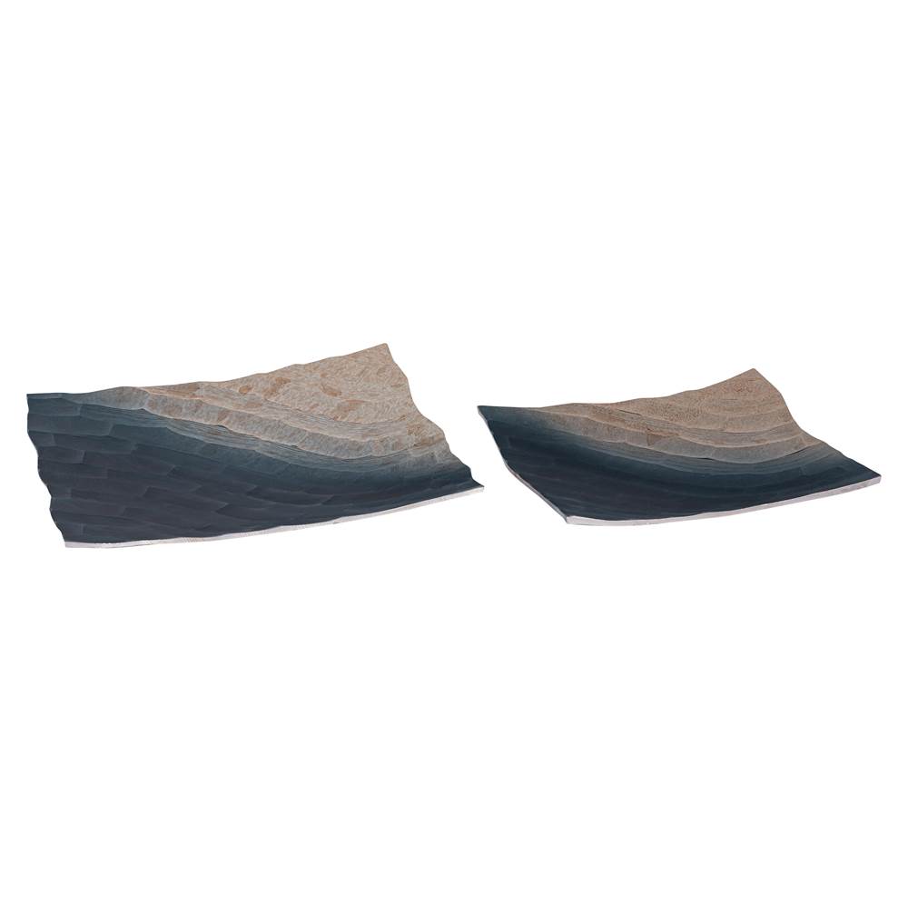 Elk Home Colin Tray - Set of 2 Bronze Ombre