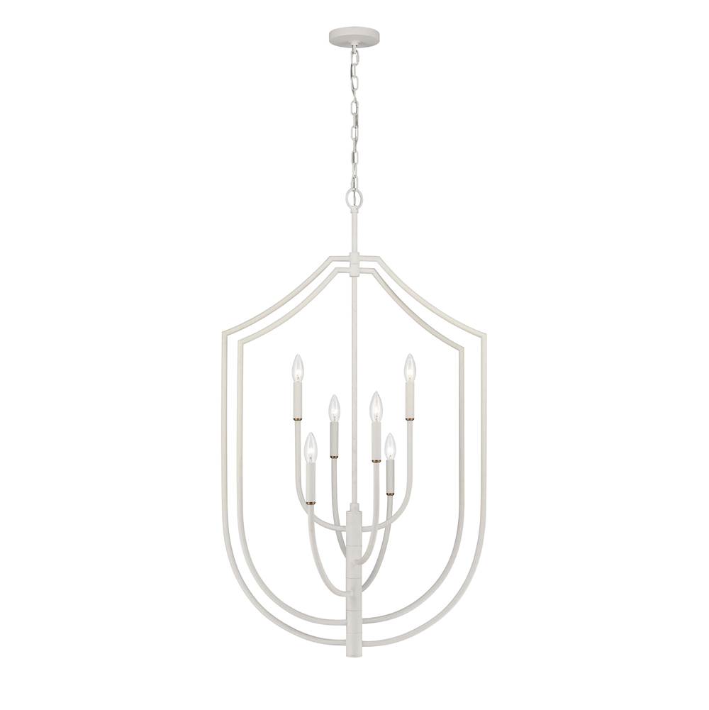 Elk Lighting Continuance 26'' Wide 6-Light Pendant - White Coral