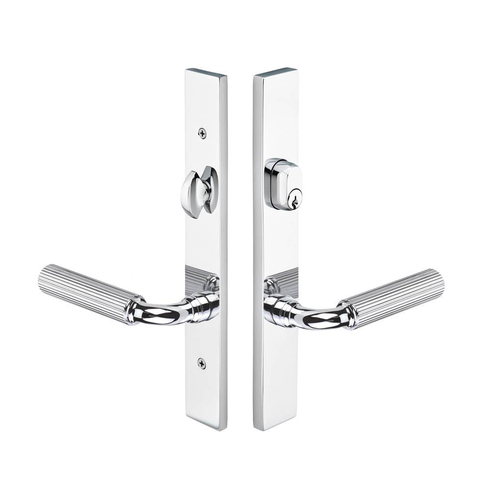 Emtek Multi Point C2, Keyed with American Cyl, Modern Style, 1-1/2'' x 11'', Stainless Steel Dresden Lever, RH, SS