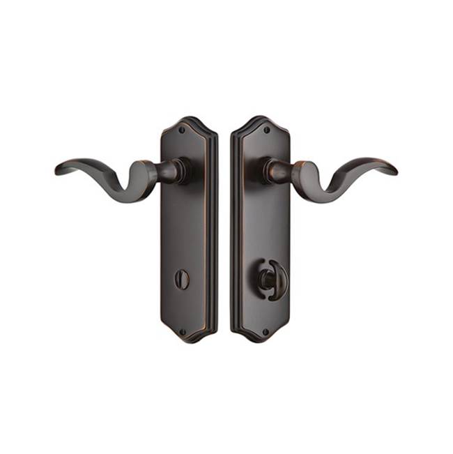 Emtek Privacy, Sideplate Locksets Colonial Non-Keyed Thumbturn 3-3/8'' C-C, Coventry Lever, US3