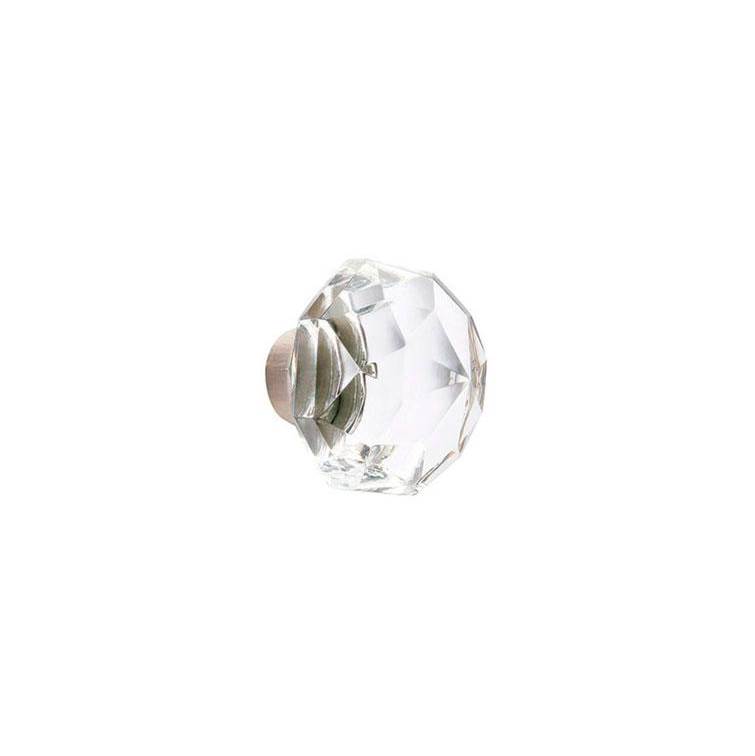 Emtek Privacy, Oval Rosette, Diamond Crystal Knob, US15