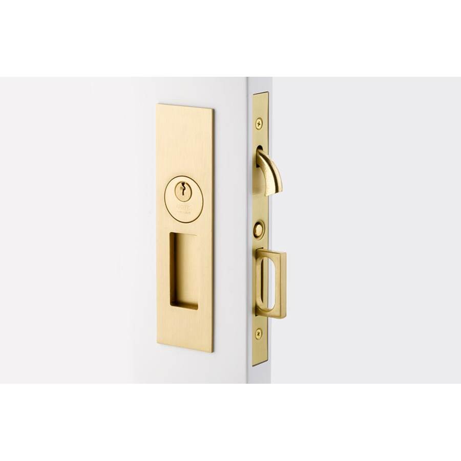 Emtek Privacy, Narrow Modern Rectangular Pocket Door Mortise Lock, US4