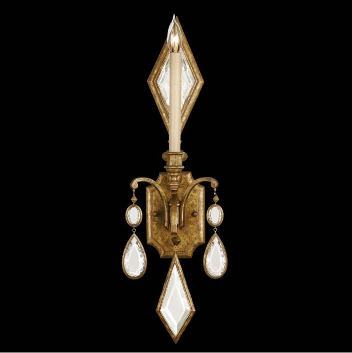 Fine Art Handcrafted Lighting Encased Gems 29'' Sconce