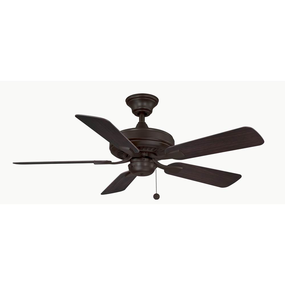 Fanimation Edgewood 44 inch Indoor/Outdoor Ceiling Fan with Dark Walnut Blades - Dark Bronze