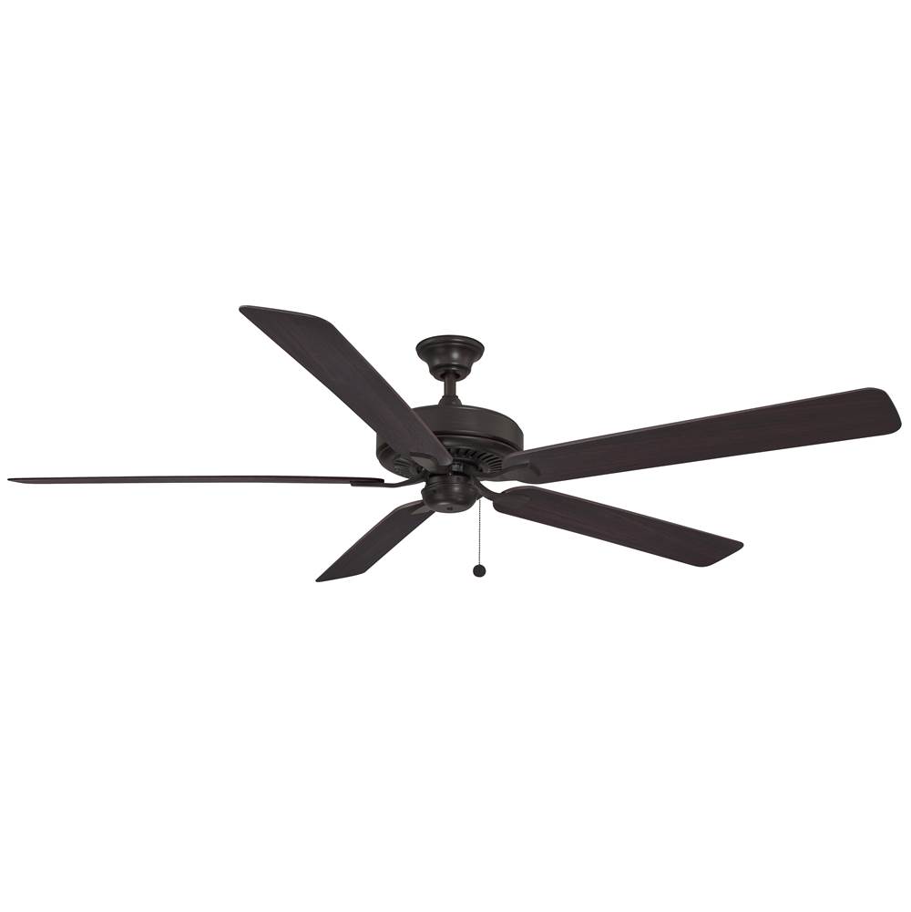 Fanimation Edgewood 72 inch Indoor/Outdoor Ceiling Fan with Dark Walnut Blades - Dark Bronze