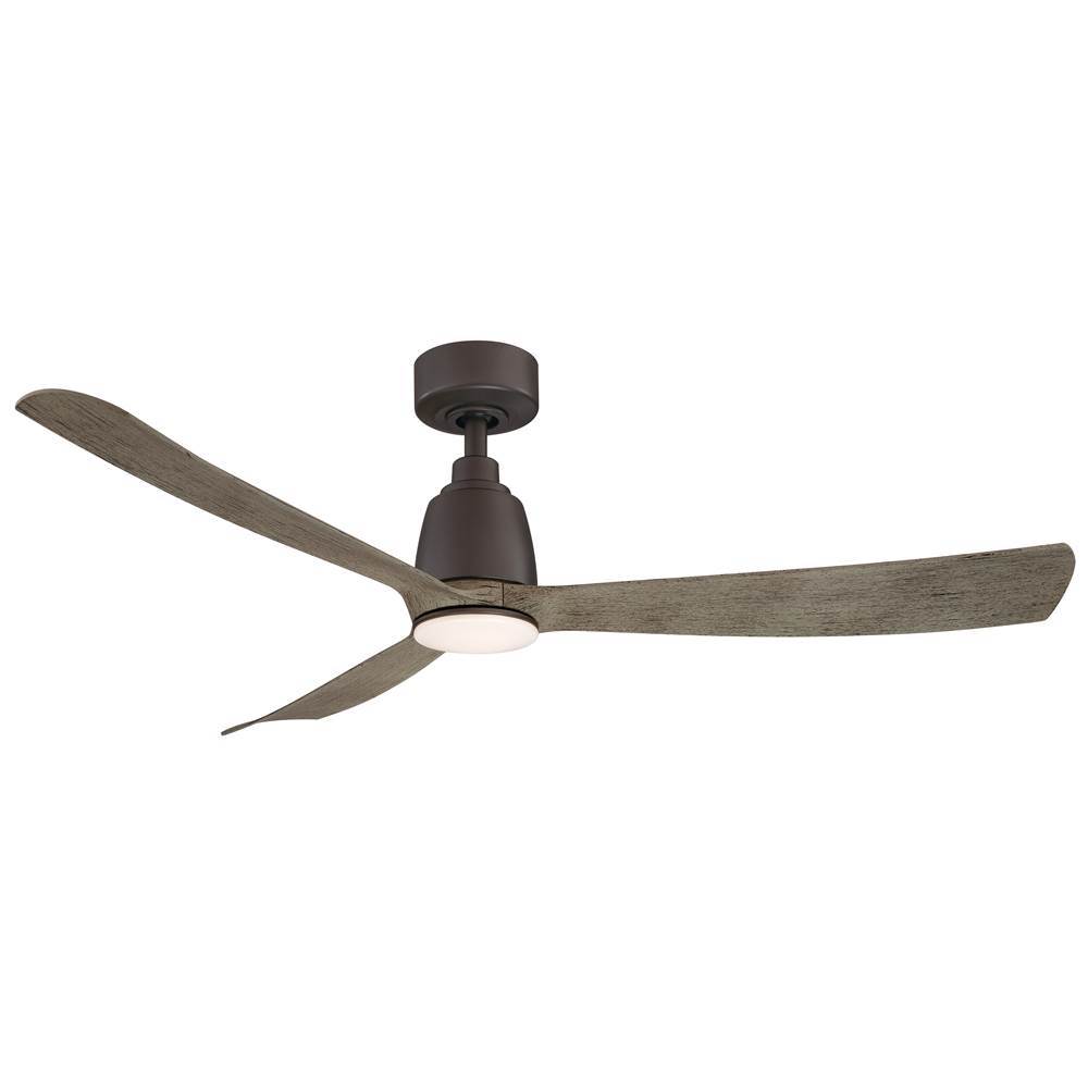 Fanimation Kute - 52 inch - Matte Greige with Weathered Wood Blades