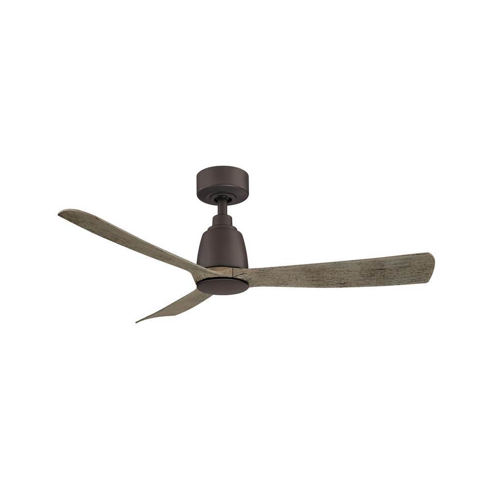 Fanimation Kute - 44 inch - Matte Greige with Weathered Wood Blades