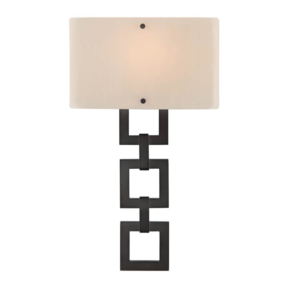 Hammerton Studio Carlyle Square Link Cover Sconce-0B 11''