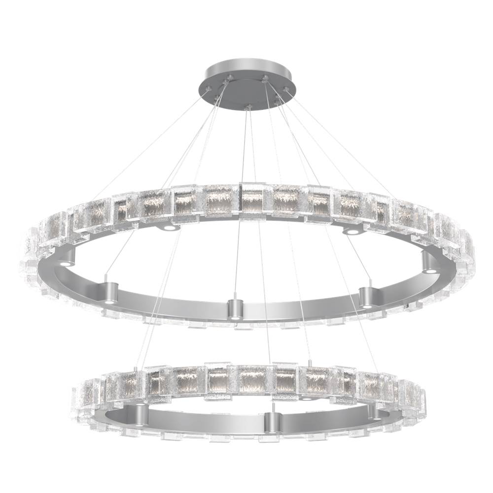 Hammerton Studio Tessera 38'' and 50'' Two-Tier Ring-Classic Silver