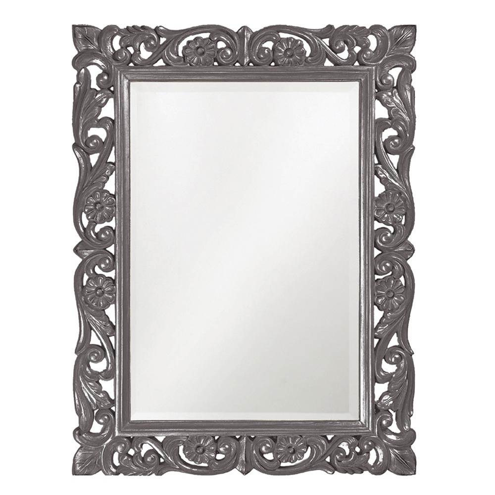 Howard Elliott Chateau Mirror - Glossy Charcoal