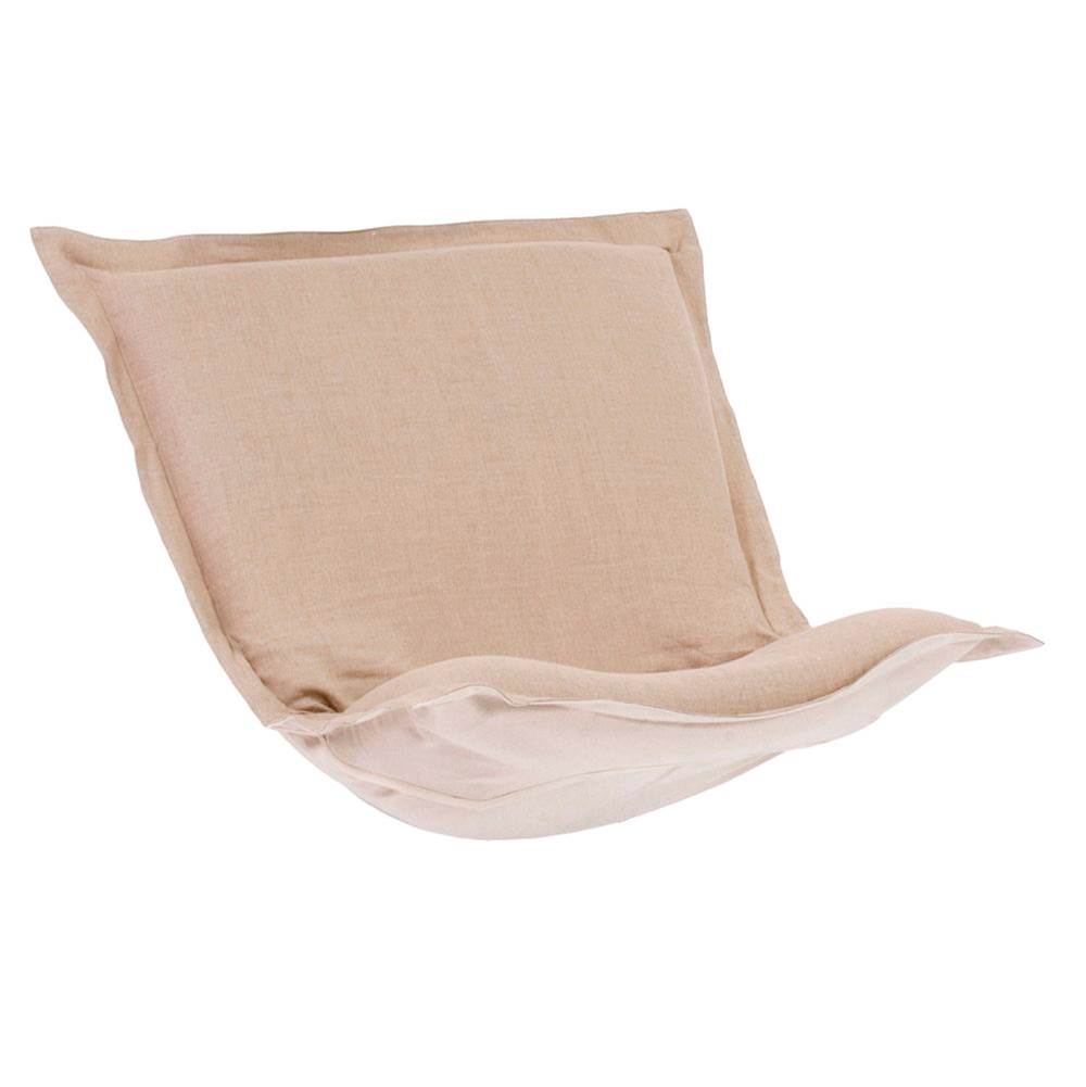 Howard Elliott Puff Chair Cushion Linen Slub Natural