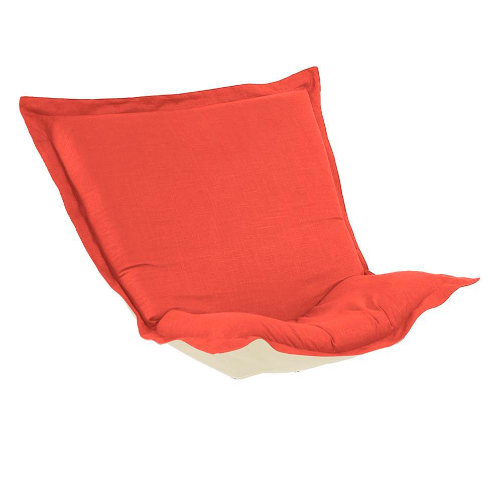 Howard Elliott Puff Chair Cushion Linen Slub Poppy