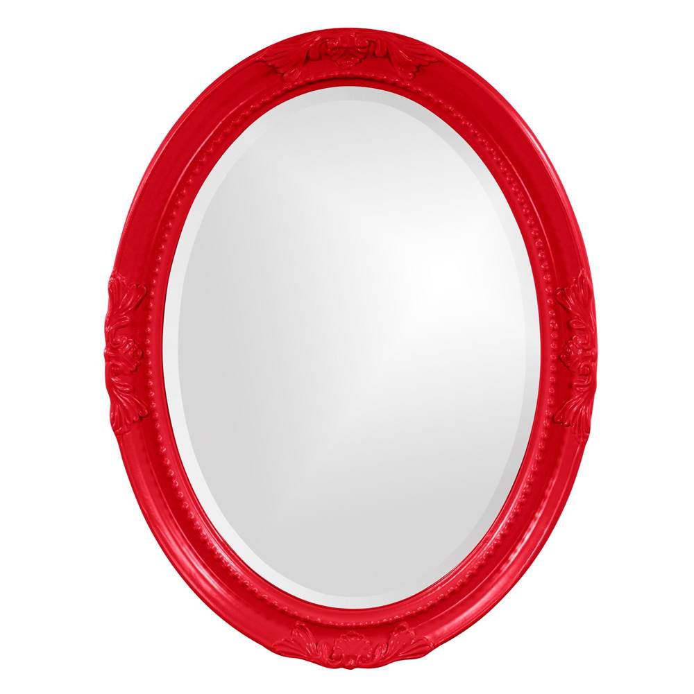Howard Elliott Queen Ann Mirror - Glossy Red
