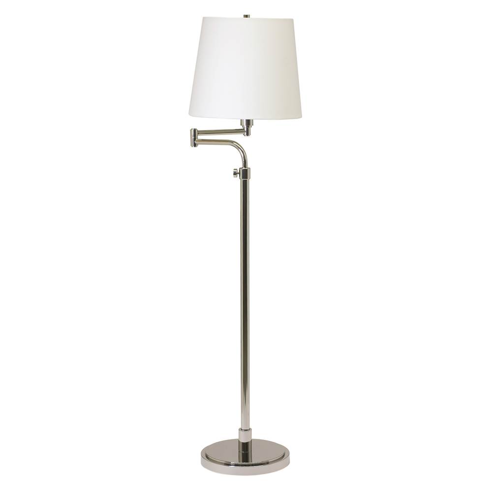 House Of Troy Townhouse Adjustable Swing Arm Floor Lamp in Polished Nickel