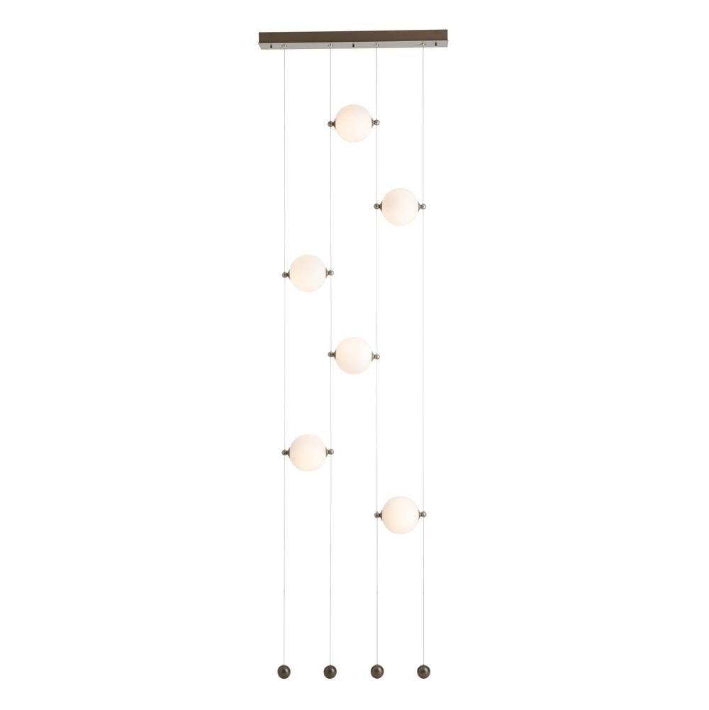 Hubbardton Forge Abacus 6-Light Ceiling-to-Floor LED Pendant, 139055-LED-STND-86-YL0668