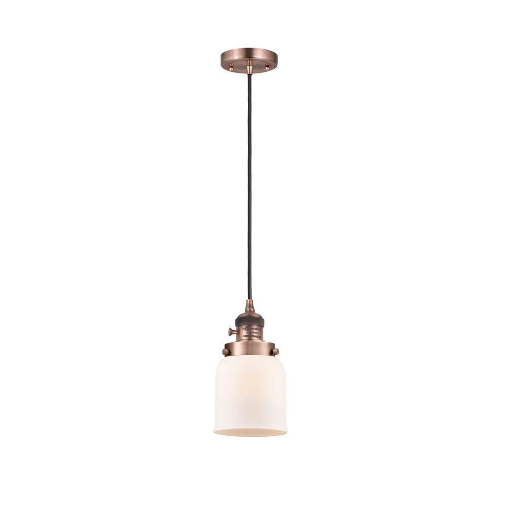 Innovations Bell 1 Light 5'' Mini Pendant with Switch