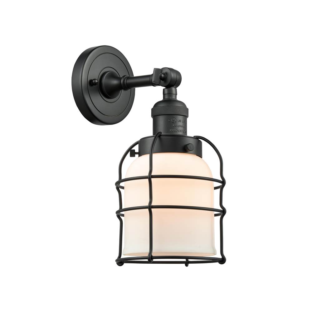 Innovations Small Bell Cage 1 Light Sconce part of the Franklin Restoration Collection