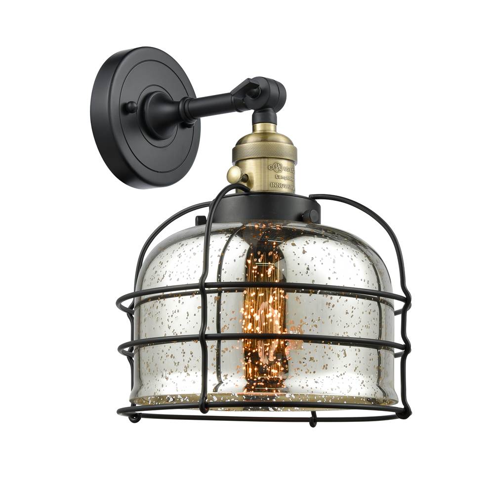 Innovations Large Bell Cage 1 Light Sconce part of the Franklin Restoration Collection