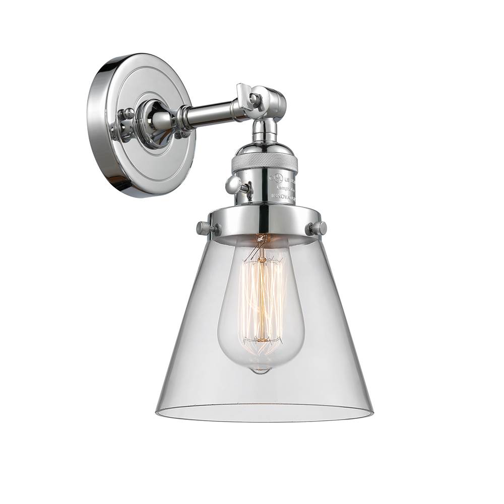 Innovations Small Cone 1 Light Sconce part of the Franklin Restoration Collection