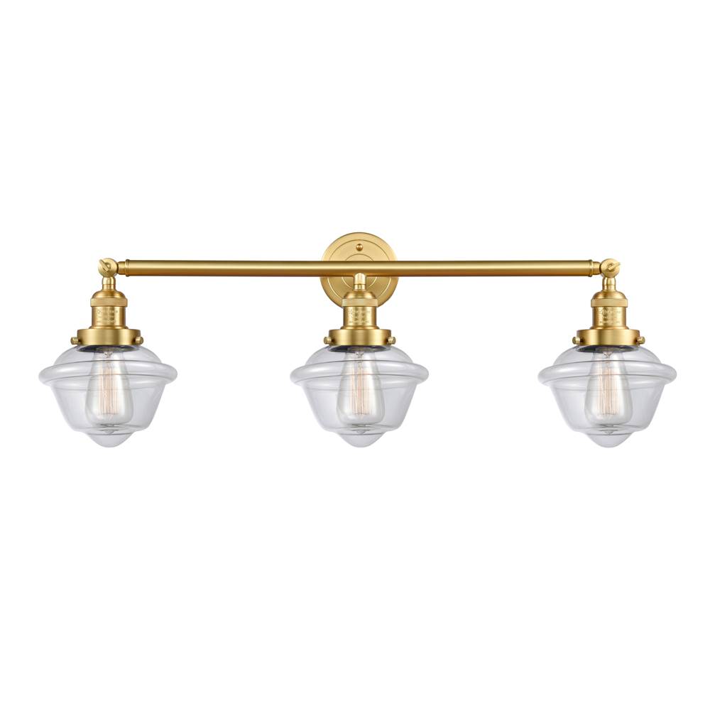 Innovations Small Oxford 3 Light Bath Vanity Light part of the Franklin Restoration Collection