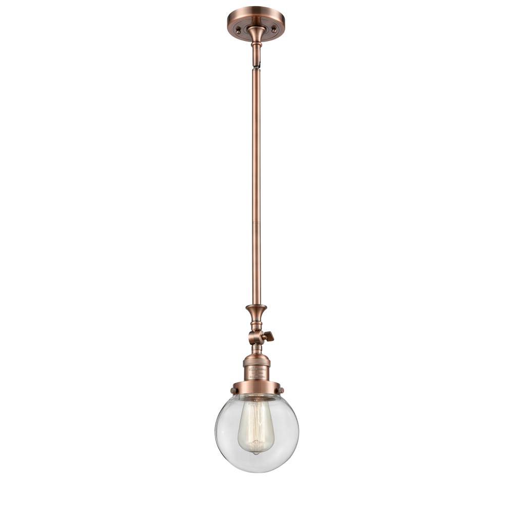 Innovations Beacon 1 Light Mini Pendant part of the Franklin Restoration Collection
