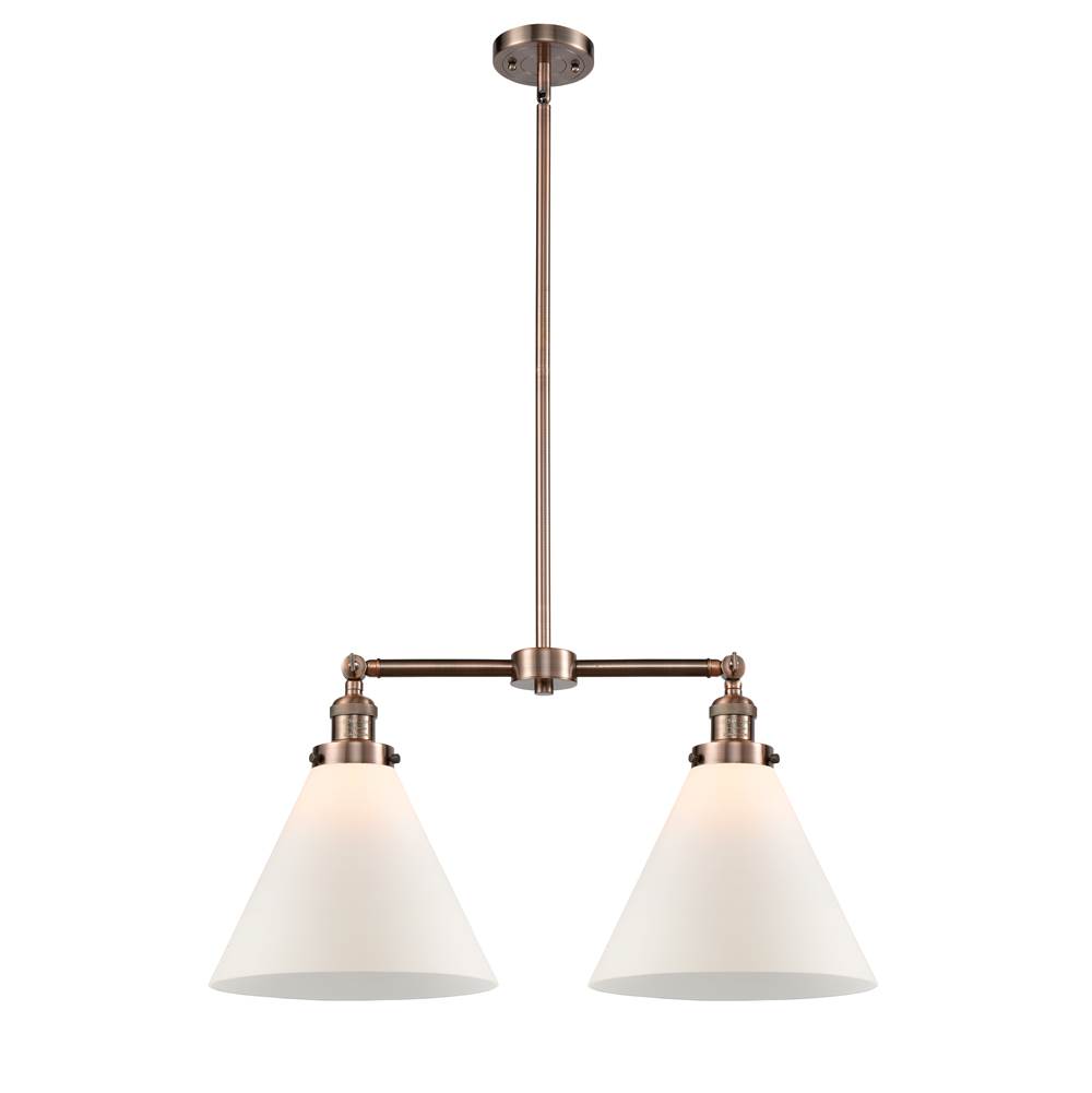 Innovations X-Large Cone 2 Light Chandelier part of the Franklin Restoration Collection