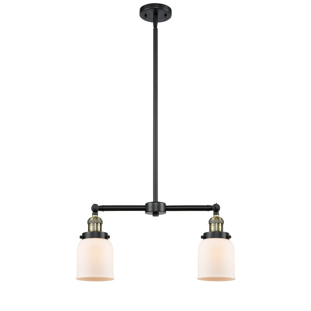 Innovations Small Bell 2 Light Chandelier part of the Franklin Restoration Collection