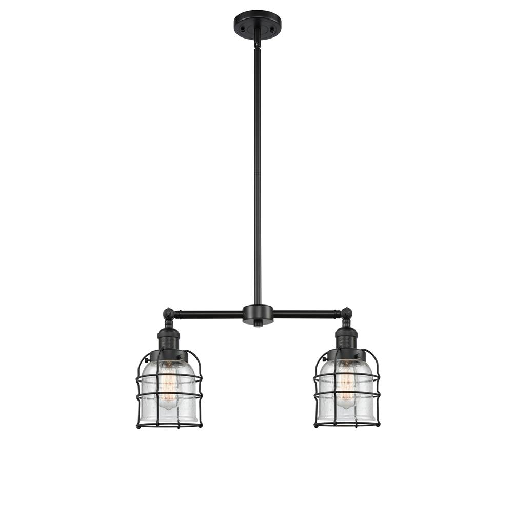 Innovations Small Bell Cage 2 Light Chandelier part of the Franklin Restoration Collection