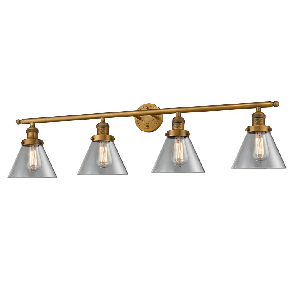 Innovations Large Cone 4 Light Bath Vanity Light part of the Franklin Restoration Collection