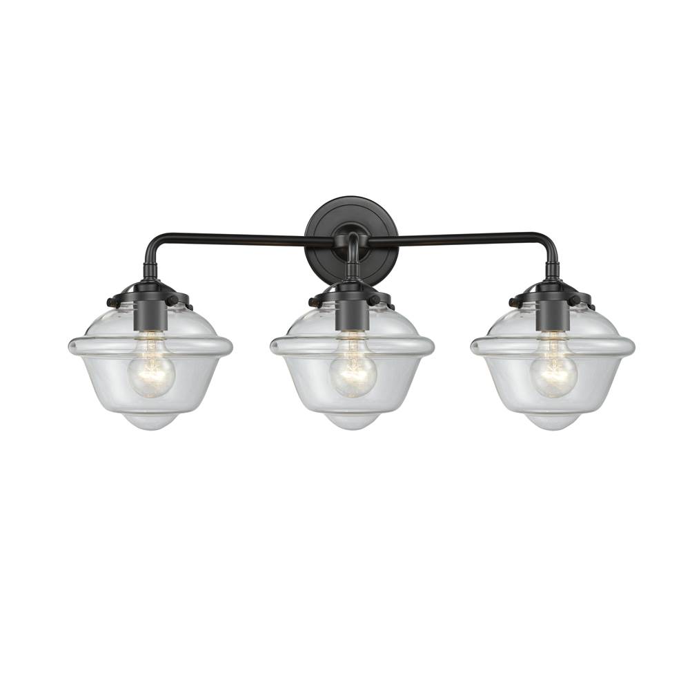 Innovations Small Oxford 3 Light Bath Vanity Light part of the Nouveau Collection