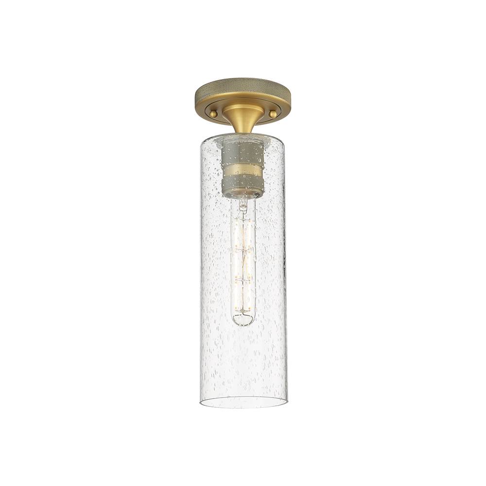 Innovations Crown Point Brushed Brass Flush Mount