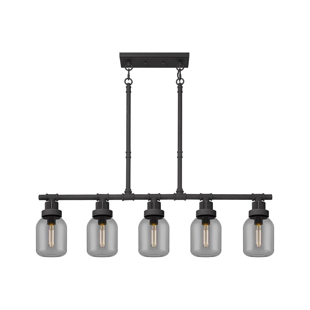 Innovations Somers Textured Black Linear Pendant