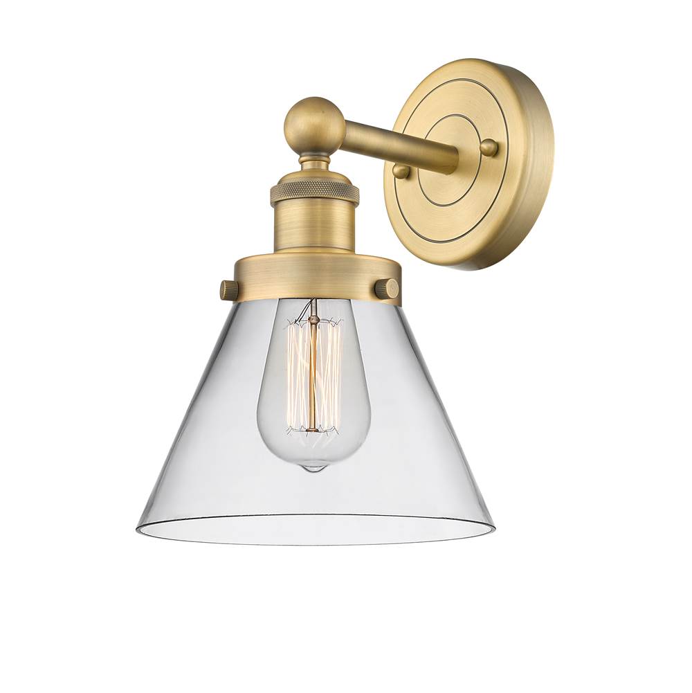 Innovations Cone Brushed Brass Sconce