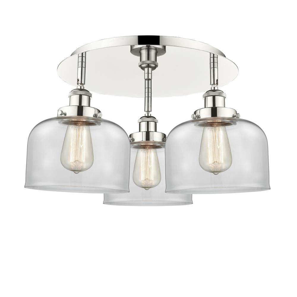 Innovations Cone Polished Nickel Flush Mount