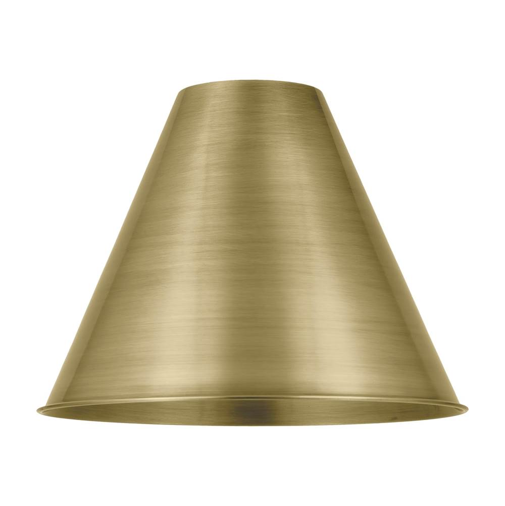 Innovations Ballston Cone Light 12 inch Antique Brass Metal Shade
