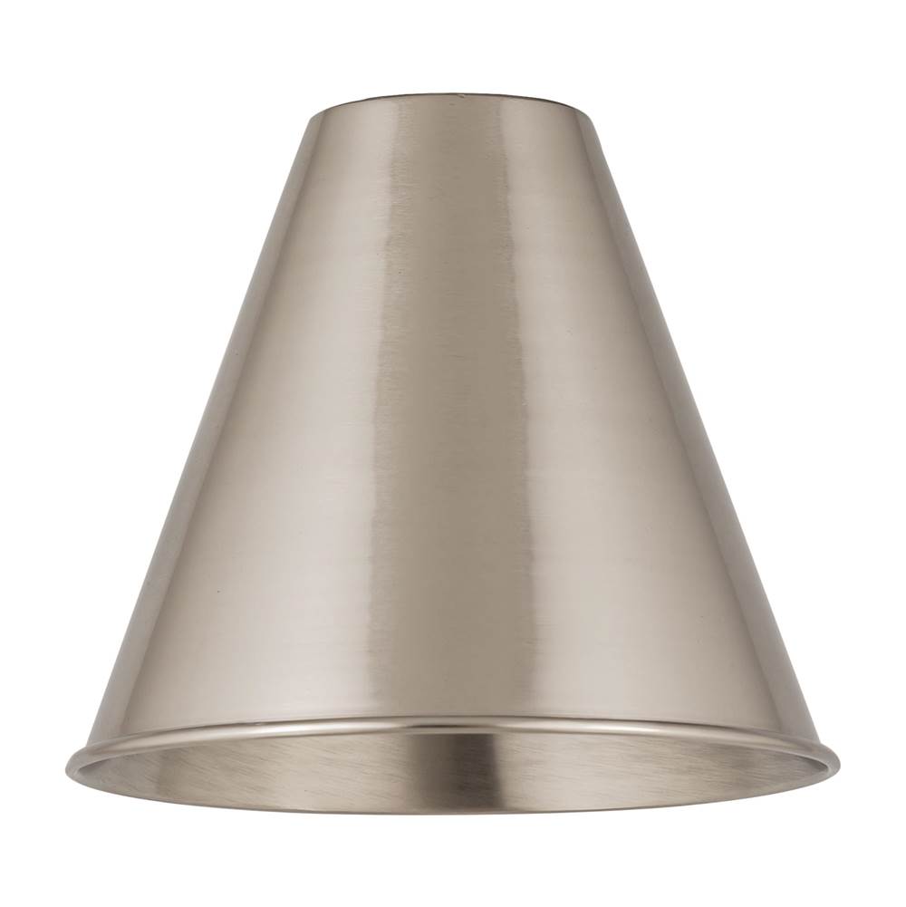 Innovations Ballston Cone Light 8 inch Brushed Satin Nickel Metal Shade