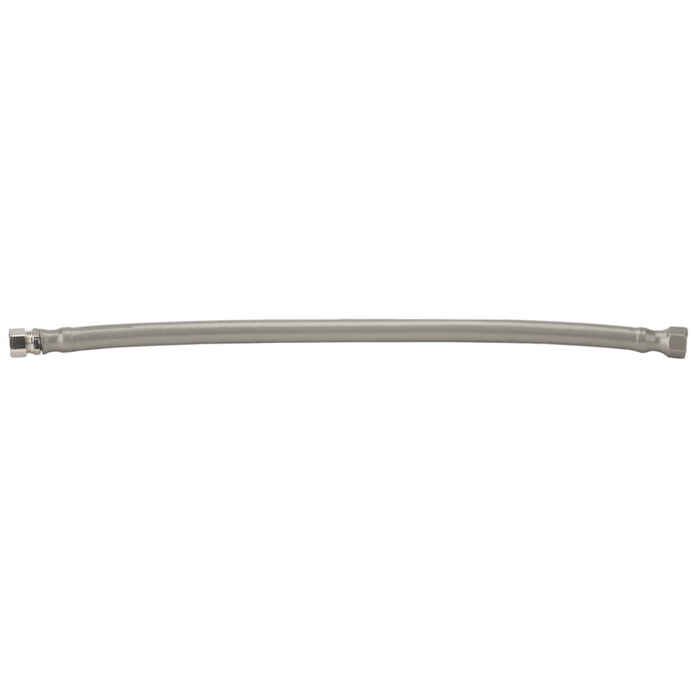 Jaclo JACLOFLEX™ GREY Decorative Cover Stainless Steel Braided 3/8'' O.D. x 3/8'' O.D. Male 20'' Extension Supply Line