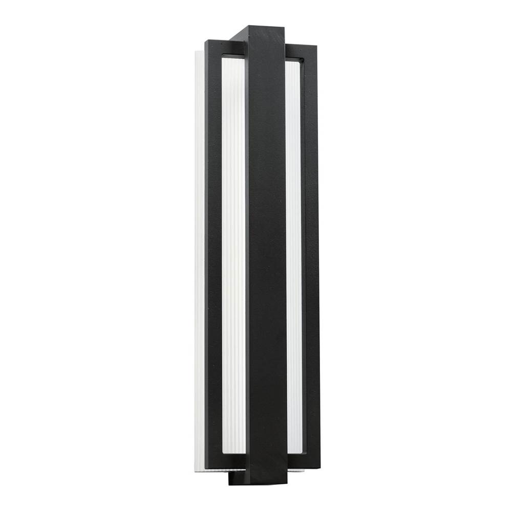 Kichler Lighting Sedo 24.25'' LED Outdoor Wall Light with Clear Polycarbonate Diffuser in Satin Black