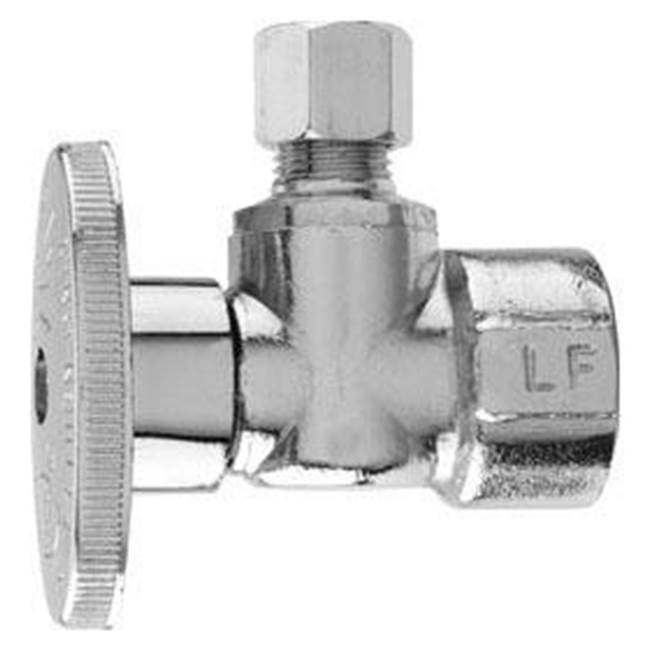 Keeney Mfg Company QUARTER ANGLE VALVE 1/2 FIP IN LET X 1/4 OD OUTLET