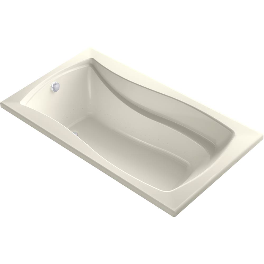 Kohler Mariposa® 66'' x 36'' drop-in Heated BubbleMassage™ air bath with Bask® heated surface