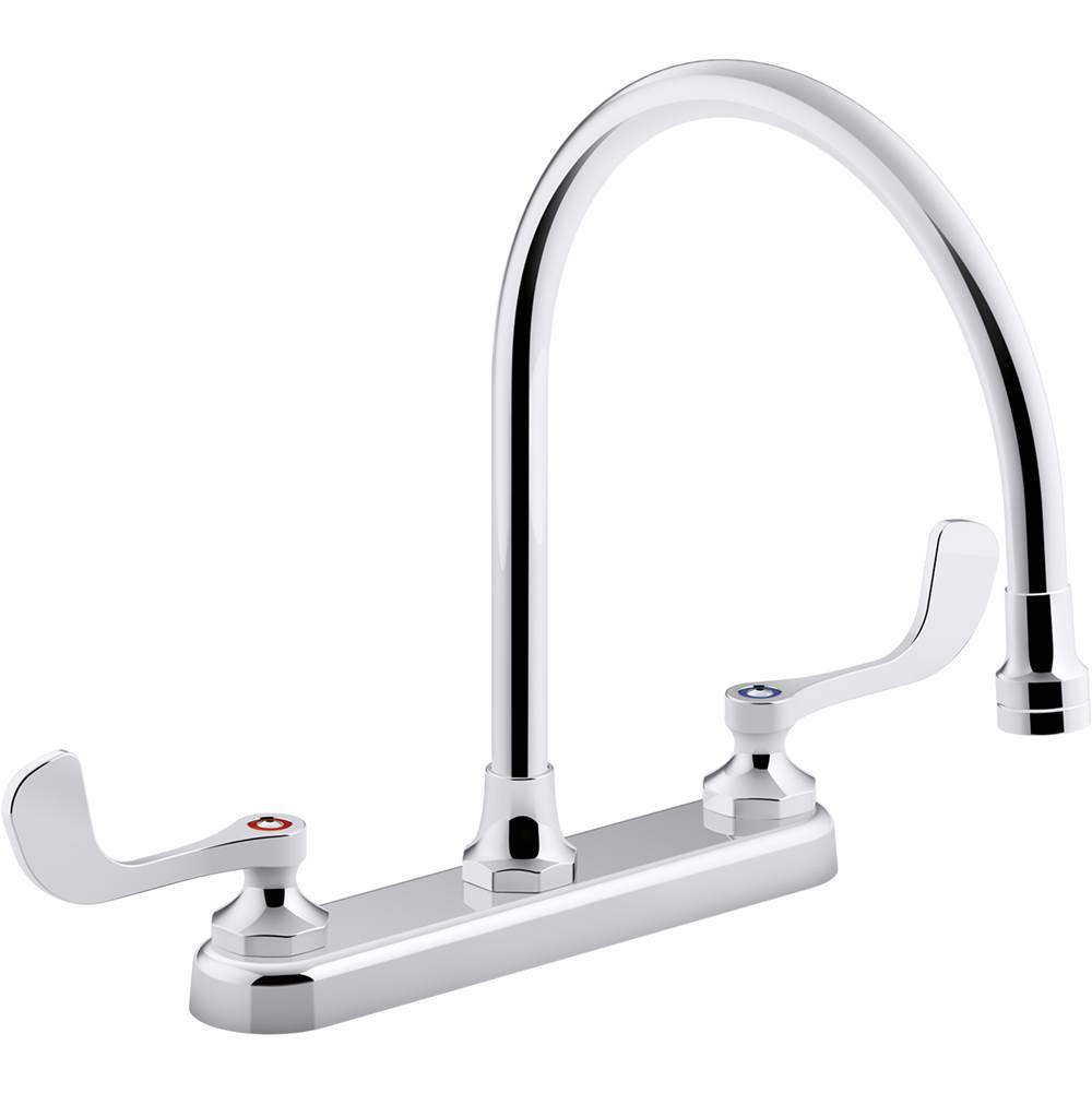 Kohler Triton® Bowe® 1.5 gpm kitchen sink faucet with 9-5/16'' gooseneck spout, aerated flow and wristblade handles