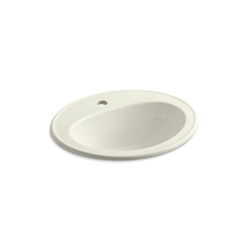 Kohler Pennington® Drop-in bathroom sink with single faucet hole