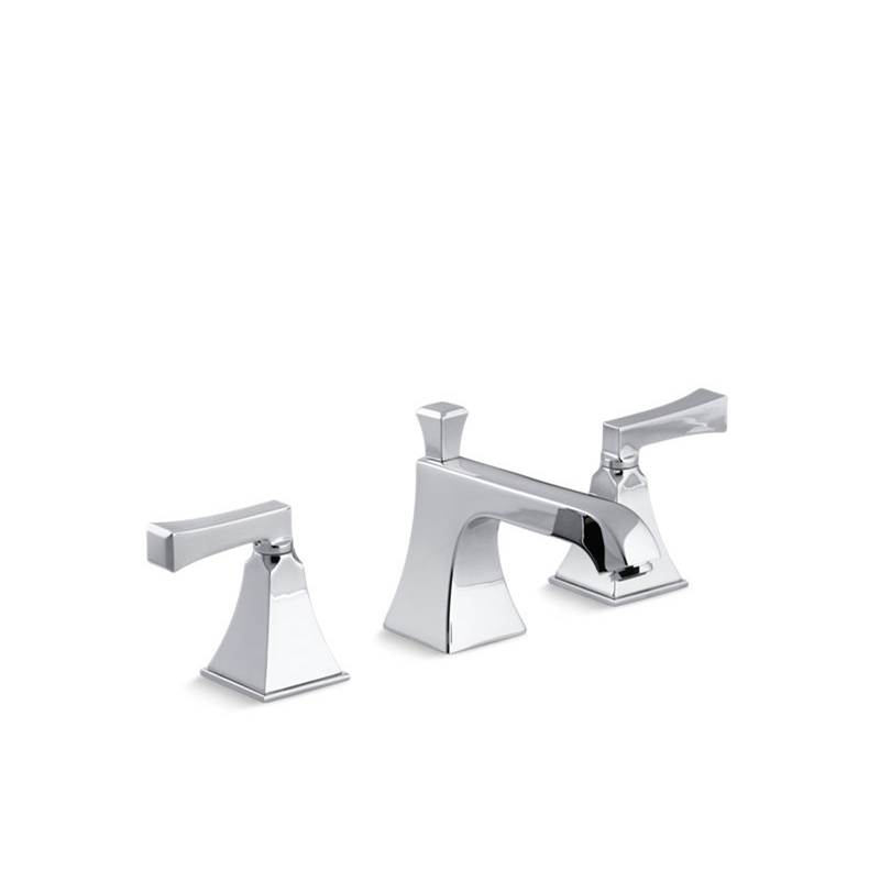 Kohler Memoirs® Stately Widespread bathroom sink faucet with Deco lever handles