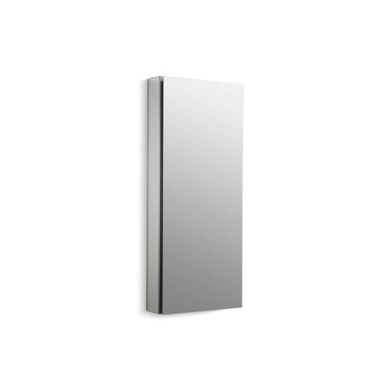 Kohler Catalan® 15'' W x 36-1/8'''' H aluminum single-door medicine cabinet with 107 degree hinge