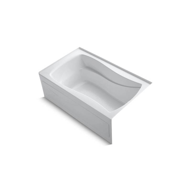 Kohler Mariposa® 60'' x 36'' alcove bath with integral apron, integral flange and right-hand drain
