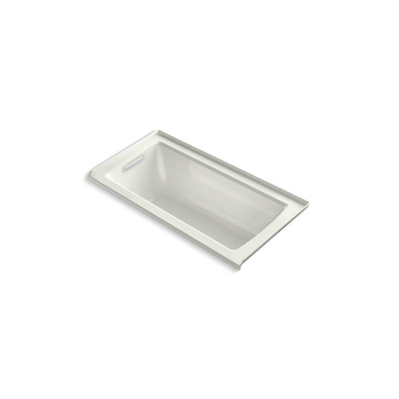 Kohler Archer® 60'' x 30'' alcove bath with integral flange and left-hand drain
