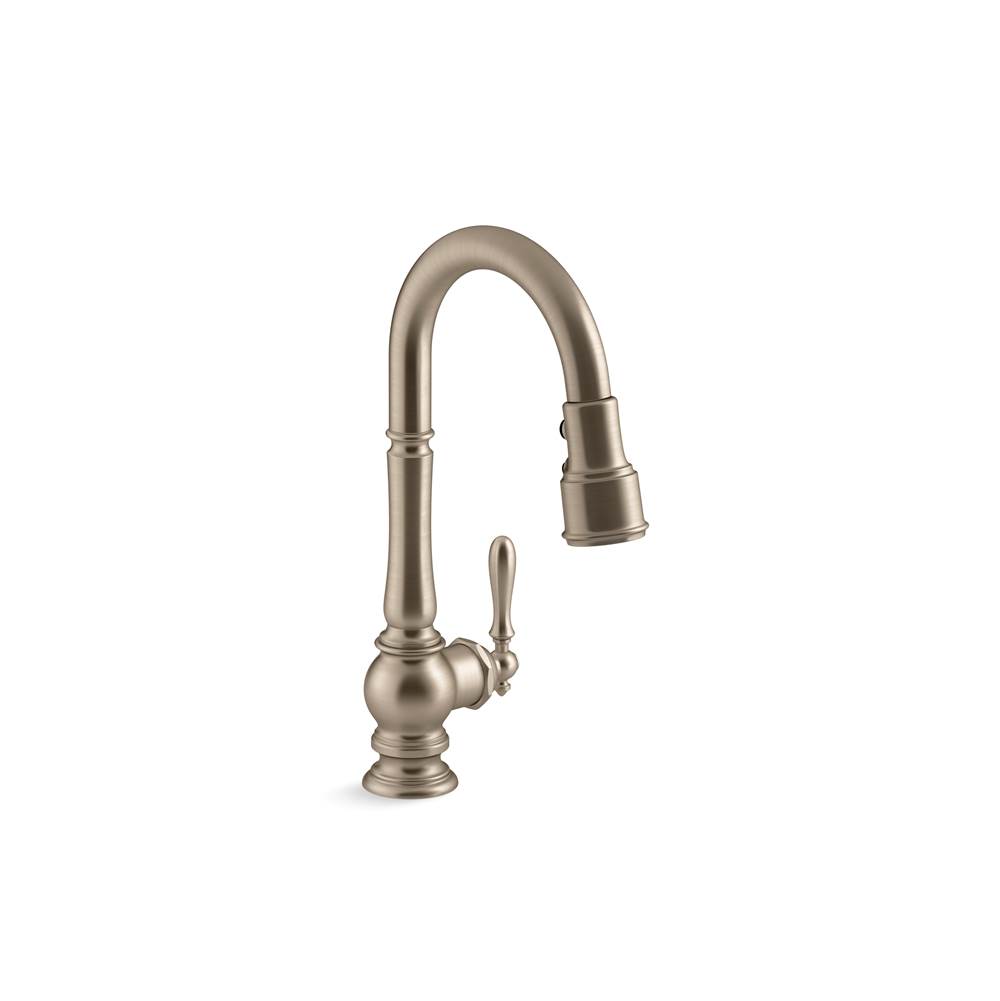 Kohler Artifacts Pull-Down Kitchen Sink Faucet With Three-Function Sprayhead